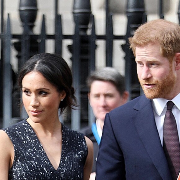 Meghan Markle et le prince Harry sont venus assister ensemble, le 23 avril 2018 en l'église St Martin-in-the-fileds à Londres, à la cérémonie commémorant le 25e anniversaire de l'assassinat de Stephen Lawrence, victime à 18 ans d'un crime raciste.