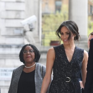 Le prince Harry et Meghan Markle le 23 avril 2018 en l'église St Martin-in-the-fileds à Londres pour la cérémonie commémorant le 25e anniversaire de l'assassinat de Stephen Lawrence, victime à 18 ans d'un crime raciste.