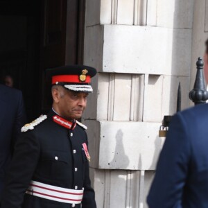 Le prince Harry et Meghan Markle le 23 avril 2018 en l'église St Martin-in-the-fileds à Londres pour la cérémonie commémorant le 25e anniversaire de l'assassinat de Stephen Lawrence, victime à 18 ans d'un crime raciste.