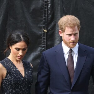 Le prince Harry et Meghan Markle ont assisté ensemble, le 23 avril 2018 en l'église St Martin-in-the-fileds à Londres, à la cérémonie commémorant le 25e anniversaire de l'assassinat de Stephen Lawrence, victime à 18 ans d'un crime raciste.