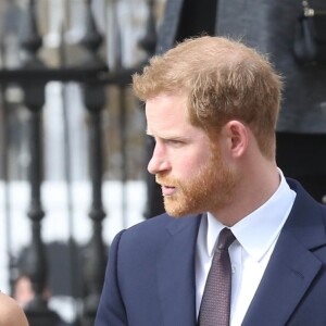 Le prince Harry et Meghan Markle ont assisté ensemble, le 23 avril 2018 en l'église St Martin-in-the-fileds à Londres, à la cérémonie commémorant le 25e anniversaire de l'assassinat de Stephen Lawrence, victime à 18 ans d'un crime raciste.