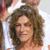 Florence Arthaud, le jour de son mariage, le 25 septembre 2005 à Porquerolles