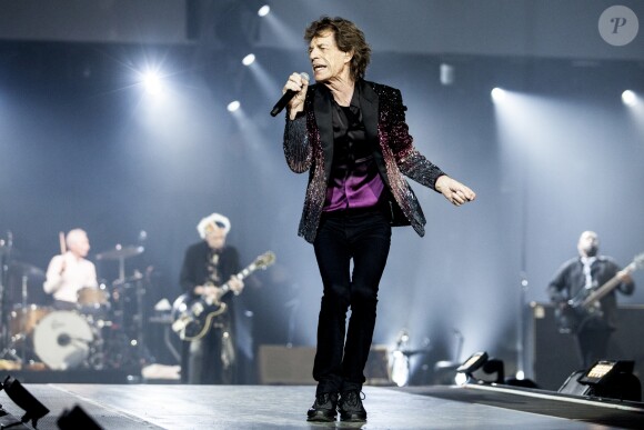 Mick Jagger - Les Rolling Stones en concert à Arnhem aux Pays-Bas. Le 15 octobre 2017