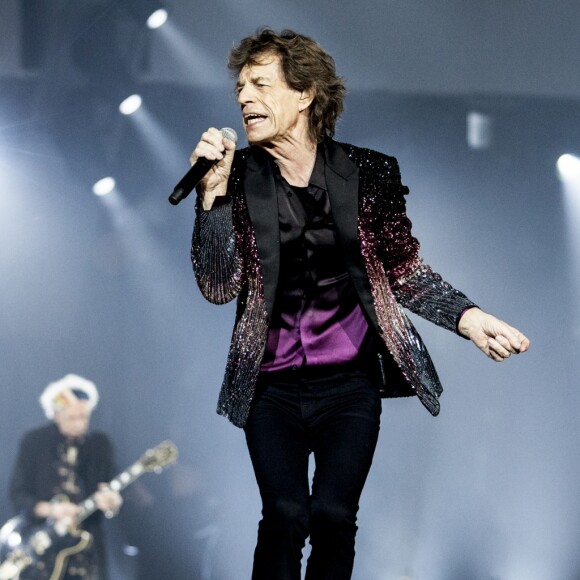 Mick Jagger - Les Rolling Stones en concert à Arnhem aux Pays-Bas. Le 15 octobre 2017