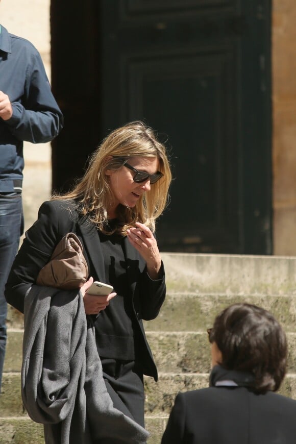 Clarisse Debout, fille de Chantal Goya et J.J. Debout - Obsèques de la mère de C.Goya, Colette Dartiguenave De Guerre, en l'église Saint-Roch à Paris. Le 26 avril 2018