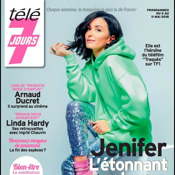 Jenifer en couverture de "Télé 7 Jours", programmes du 5 au 11 mai 2018.