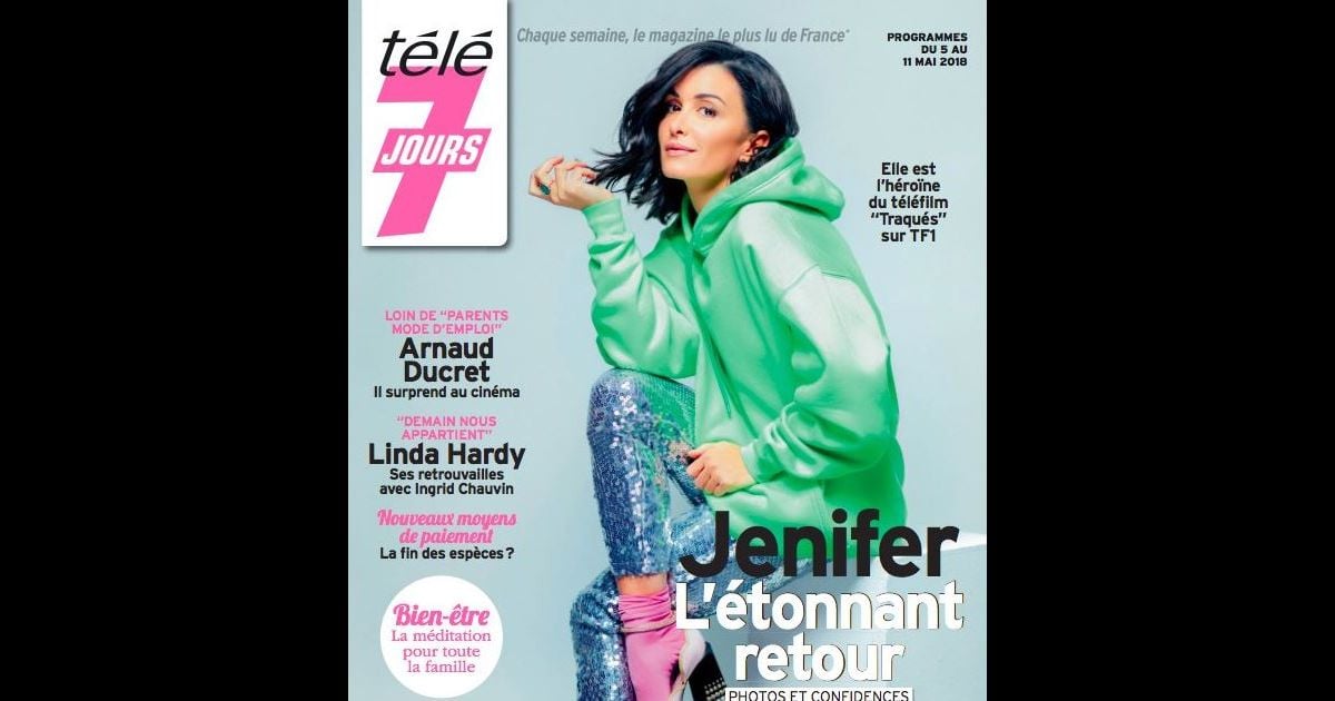 Programme Tv La 5 En Ce Moment Jenifer en couverture de Télé 7 Jours, programmes du 5 au 11 mai 2018