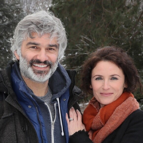 François Vincentelli et Elsa Lunghini pour "Parole contre parole" - 20ème anniversaire du Festival des Créations Télévisuelles de Luchon, France, le 10 février 2018. © Patrick Bernard/Bestimage