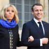 Brigitte et Emmanuel Macron à l'Académie française à Paris, France, la 20 mars 2018. © Christian Liewig/Pool/Bestimage