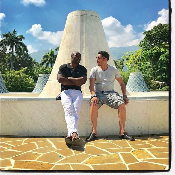 Jimmy Jean-Louis et JoeyStarr à Haïti. Avril 2018.