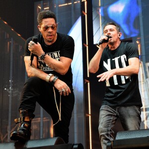 JoeyStarr et Kool Shen - Concert du groupe Suprême NTM à l'AccorHotels Arena à Paris, France, le 8 mars 2018. © Veeren/Bestimage