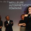 Elsa Lunghini reçoit le prix de la meilleure interprétation féminine dans "Parole contre parole" de D.Bivel - Clôture du 20ème anniversaire du Festival des Créations Télévisuelles de Luchon, France, le 10 février 2018. © Patrick Bernard/Bestimage