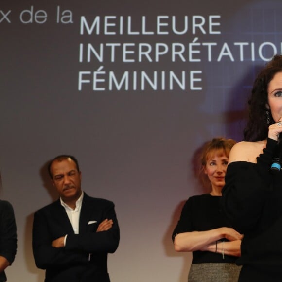 Elsa Lunghini reçoit le prix de la meilleure interprétation féminine dans "Parole contre parole" de D.Bivel - Clôture du 20ème anniversaire du Festival des Créations Télévisuelles de Luchon, France, le 10 février 2018. © Patrick Bernard/Bestimage