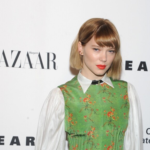 Lea Seydoux à la soirée Louis Vuitton & Nicolas Ghesquiere for Harpers Bazaar au Lincoln Center's Alice Tully Hall à New York, le 30 novembre 2017