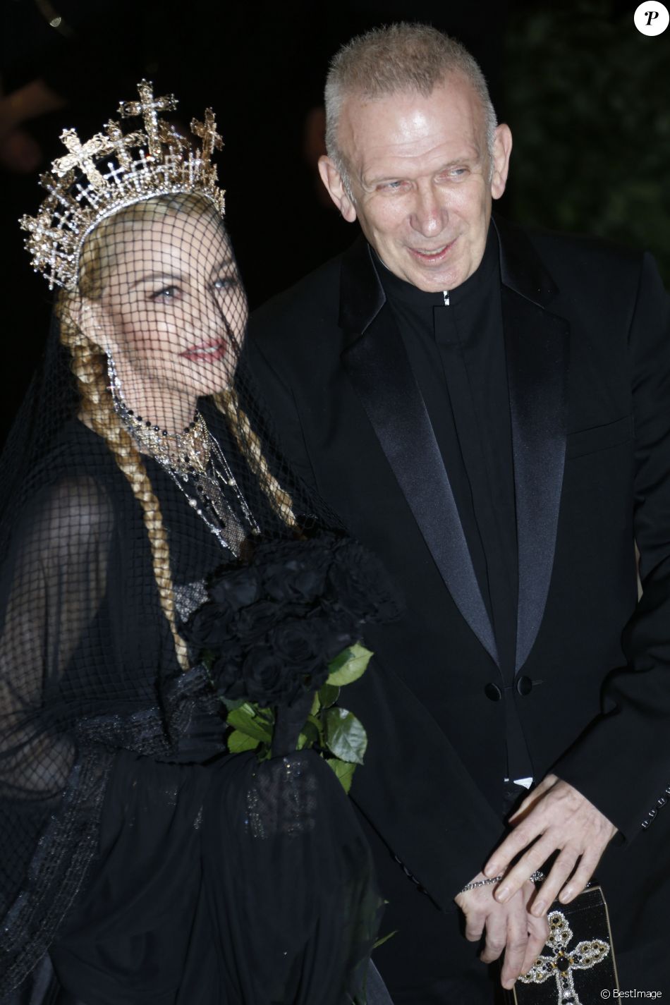 Madonna et Jean Paul Gaultier Met Gala à New York, le 7 mai 2018