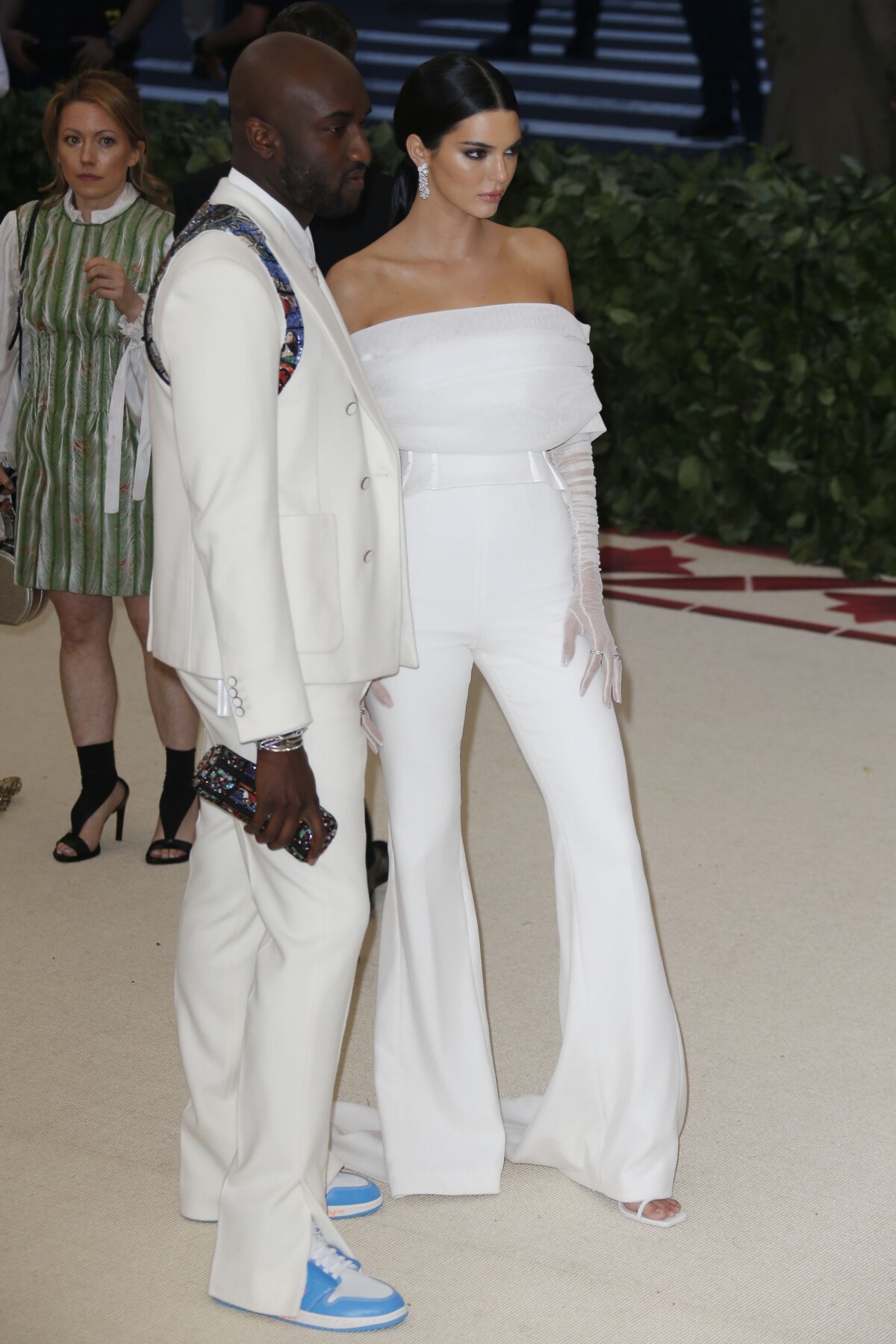 Virgil Abloh and Kendall Jenner at the 2018 Met Gala