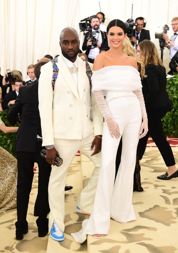 Kendall Jenner et Virgil Abloh assistent au Met Gala 2018 (exposition 'Heavenly Bodies: Fashion and the Catholic Imagination') au Metropolitan Museum of Art à New York, le 7 mai 2018.