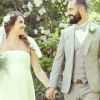 Tiffany et Justin de "Mariés au premier regard" le jour de leur mariage, 5 mai 2018