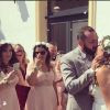 Tiffany et Justin de "Mariés au premier regard" le jour de leur mariage, 5 mai 2018