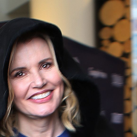 Geena Davis dans les rues de Park City lors du Festival du Film de Sundance en Utah, le 22 janvier 2017
