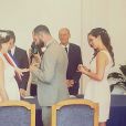 Tiffany et Justin de "Mariés au premier regard" le jour de leur mariage, 5 mai 2018