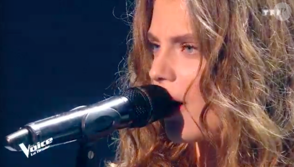 Maëlle dans The Voice 7 sur TF1, le 12 mai 2018.