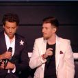 Casanova et Mika dans The Voice 7 sur TF1 le 12 mai 2018.
