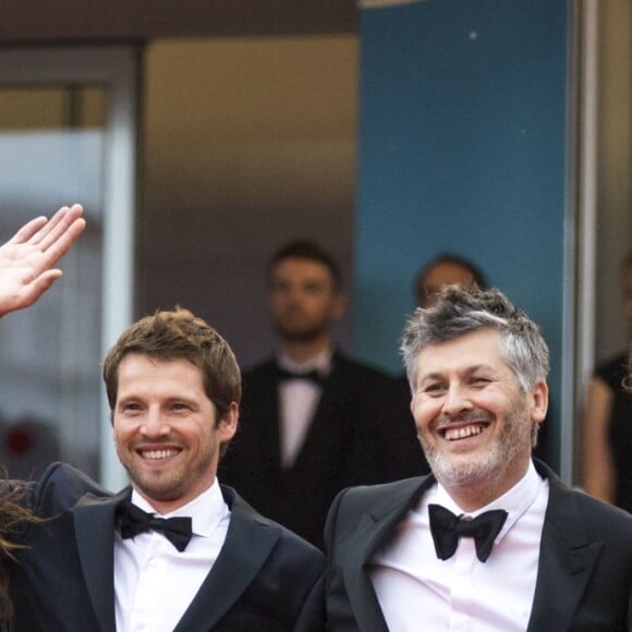 Adèle Wismes (Robe Dior), Pierre Deladonchamps, Christophe Honoré, Vincent Lacoste (Habillé en Dior Homme), Denis Podalydès - Montée des marches du film « Plaire, aimer et courir vite » lors du 71ème Festival International du Film de Cannes. Le 10 mai 2018 © Borde-Jacovides-Moreau/Bestimage