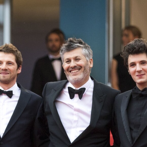 Adèle Wismes (Robe Dior), Pierre Deladonchamps, Christophe Honoré, Vincent Lacoste (Habillé en Dior Homme), Denis Podalydès - Montée des marches du film « Plaire, aimer et courir vite » lors du 71ème Festival International du Film de Cannes. Le 10 mai 2018 © Borde-Jacovides-Moreau/Bestimage