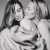 Emma Smet et Estelle Lefébure sur une photo de campagne pour Mixa.