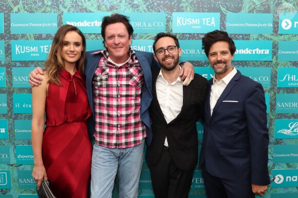 Benjamin Goalabre, Cassie Howarth, Michael Madsen et Ivan Gonzalez - Soirée du film "Trunk" à la Suite Sandra & Co lors du 71e Festival de Cannes, le 15 mai 2018.