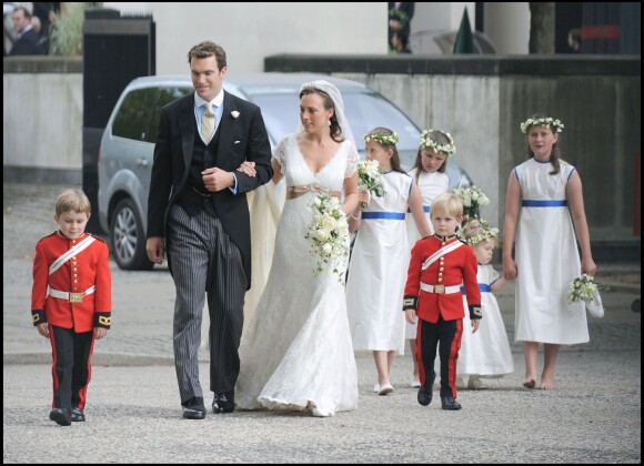 Nicholas van Cutsem et Alice Haddon lors de leur mariage le 14 août 2009 à Londres.