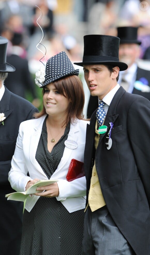 Jake Warren avec la princesse Eugenie d'York à Ascot en juin 2009