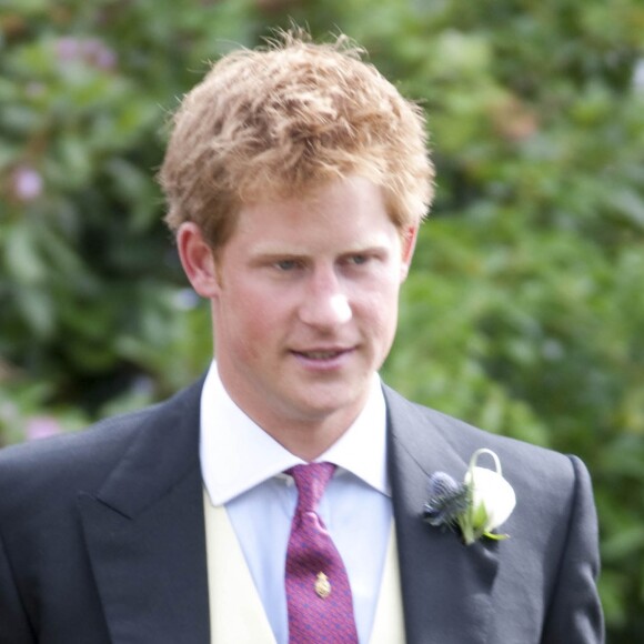 Le prince Harry au mariage de Mark Dyer et Amanda Kline le 3 juillet 2010 au Pays de Galles