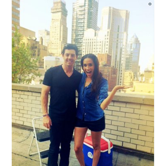 Meghan Markle avec Rory McIlroy en 2014 sur Twitter pour le Bucket Challenge.