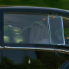 Meghan Markle, dans sa robe de mariée, quittant le Cliveden House Hotel avec sa mère Doria Ragland pour se rendre à Windsor le 19 mai 2018, jour de son mariage avec le prince Harry.