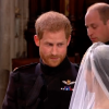 Le prince Harry était ému de voir Meghan Markle dans sa robe de mariée signée Clare Waight Keller pour Givenchy le 19 mai 2018 à Windsor lors de leur mariage.