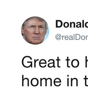 Le tweet malheureux de Donald Trump pour le retour de Melania à la Maison Blanche, samedi 19 mai 2018.