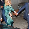 Jay-Z et sa femme Beyonce à la sortie de la 3ème soirée caritative annuelle Diamond Ball à Cipriani Wall Street à New York le 14 septembre 2017