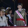 Le roi Felipe VI d'Espagne à la cérémonie des serments au drapeau des nouveaux gardes royaux à Madrid, le 17 mai 2018.