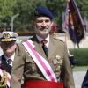 Le roi Felipe VI d'Espagne à la cérémonie des serments au drapeau des nouveaux gardes royaux à Madrid, le 17 mai 2018.