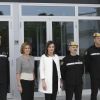 La reine Letizia d'Espagne a visité le quartier général des services d'urgences de Madrid le 18 mai 2018.