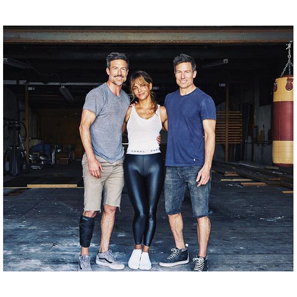 Derek Riker, Halle Berry et Drew Riker. Mai 2018.