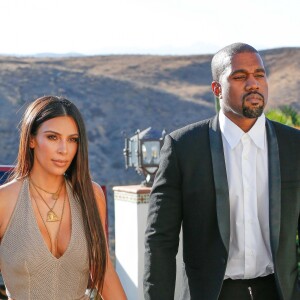 Kim Kardashian et Kanye West à Los Angeles, le 23 septembre 2016.