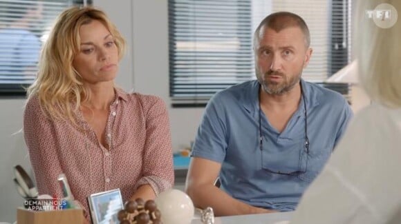 Chloé (Ingrid Chauvin) et Alex (Alexandre Brasseur) dans "Demain nous appartient" sur TF1.