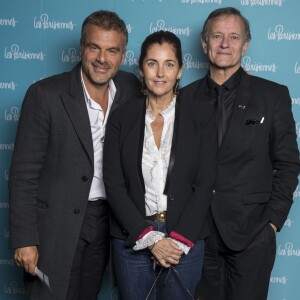 Exclusif - Steve Suissa, Cristiana Reali et Francis Huster - Photocall de la première du spectacle "Les Parisiennes" aux Folies Bergères à Paris le 24 mai 2018. © Olivier Borde - Pierre Perusseau/Bestimage