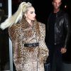 Lady Gaga à la sortie d'un immeuble à New York, le 27 mai 2018