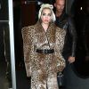 Lady Gaga à la sortie d'un immeuble à New York, le 27 mai 2018