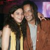 Yelena Noah et son papa Yannick - Générale du spectacle "Saltimbanco" du Cirque du soleil à Boulogne-Billancourt, le 7 mai 2005.