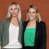 Laura Tenoudji et Charlotte Bouteloup au village lors des internationaux de France de tennis de Roland Garros, Jour 3, à Paris le 29 mai 2018. © Dominique Jacovides / Cyril Moreau / Bestimage